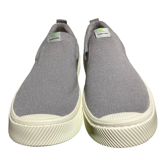 Cariuma Mens 9.5 IBI Slip On Shoes Grey Bamboo Knit Sneakers Unisex Women’s 11 - Picture 3 of 12